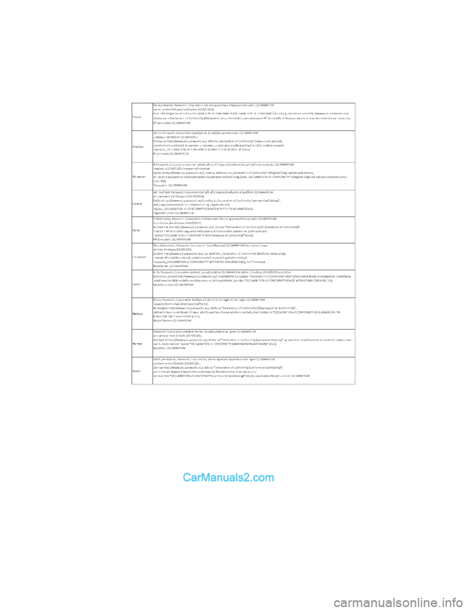 MAZDA MODEL CX-5 2017  Instrukcja Obsługi (in Polish) CX-5_Leaflet_030-17_Edition1.fm  Page 10  Tuesday, July 4, 2017  2:48 PMForm No. CX-5 8FY4-EE-17E-PL+L_Edition1.pdf  