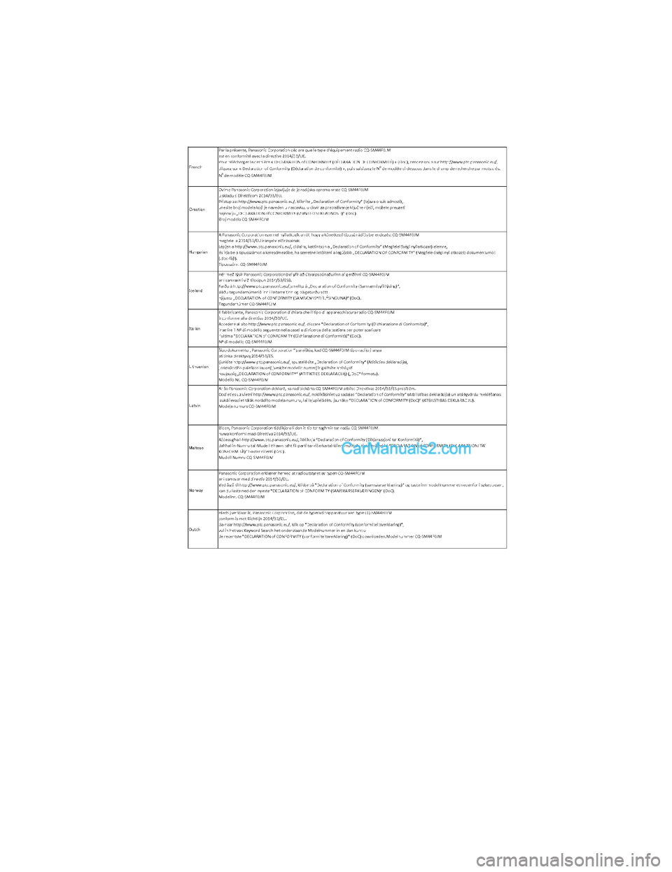MAZDA MODEL CX-5 2017  Ägarmanual (in Swedish) CX-5_Leaflet_030-17_Edition1.fm  Page 10  Tuesday, July 4, 2017  2:47 PMForm No. CX-5 8FY4-EE-17E-SV+L_Edition1.pdf Form No. CX-5 8FY4-EE-17E-SV+L_Edition1.pdf  
