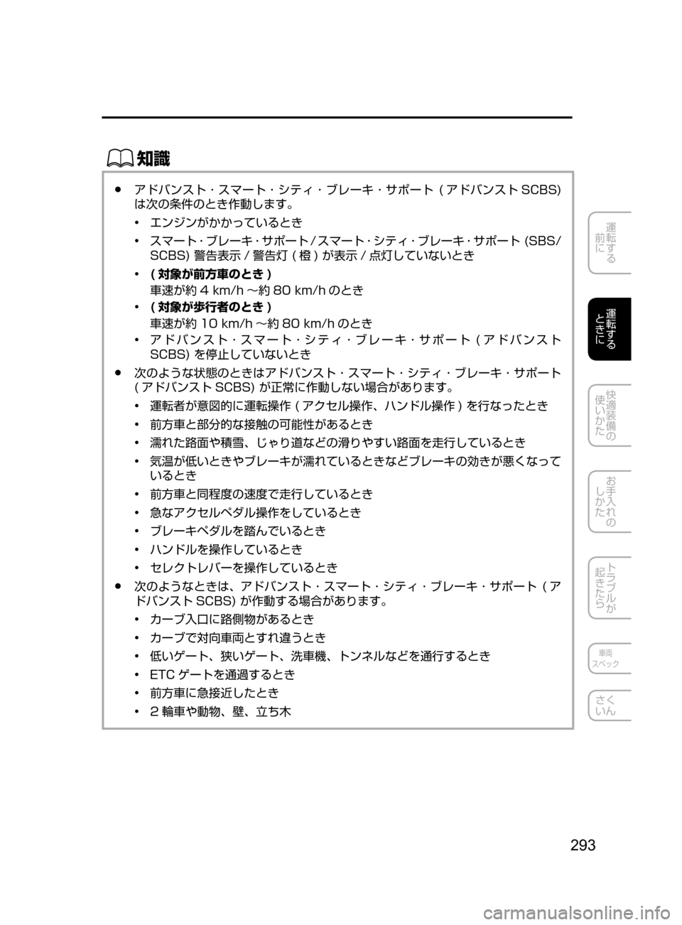 MAZDA MODEL CX-5 2017  取扱説明書 (in Japanese) 293
運転する
﻿﻿
前に
運転する
﻿﻿
ときに
快適装備の
使いかた
お手入れの
しかた
トラブルが
起きたら
車両
スペック
さく
いん
ŒÝ
﻿﻿●ア