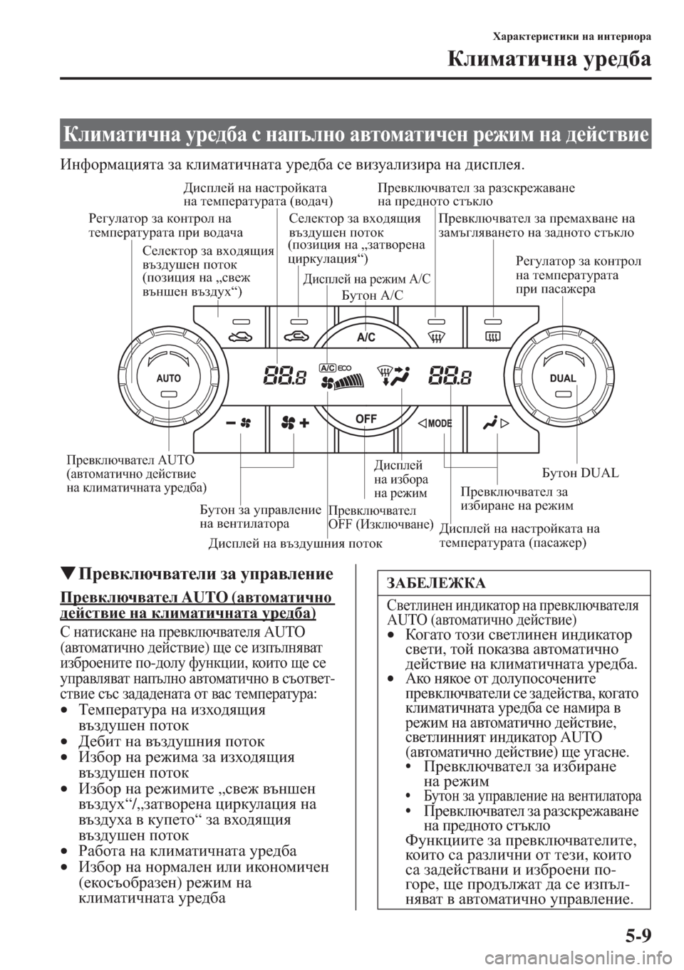 MAZDA MODEL CX-5 2015  Ръководство на потребителя (in Bulgarian) 5-9
OZjZdl_jbklbdb gZ bgl_jbhjZ
DebfZlbqgZ mj_^[Z
BgnhjfZpbylZ aZ debfZlbqgZlZ mj_^[Z k_ \bamZebabjZ gZ ^bki