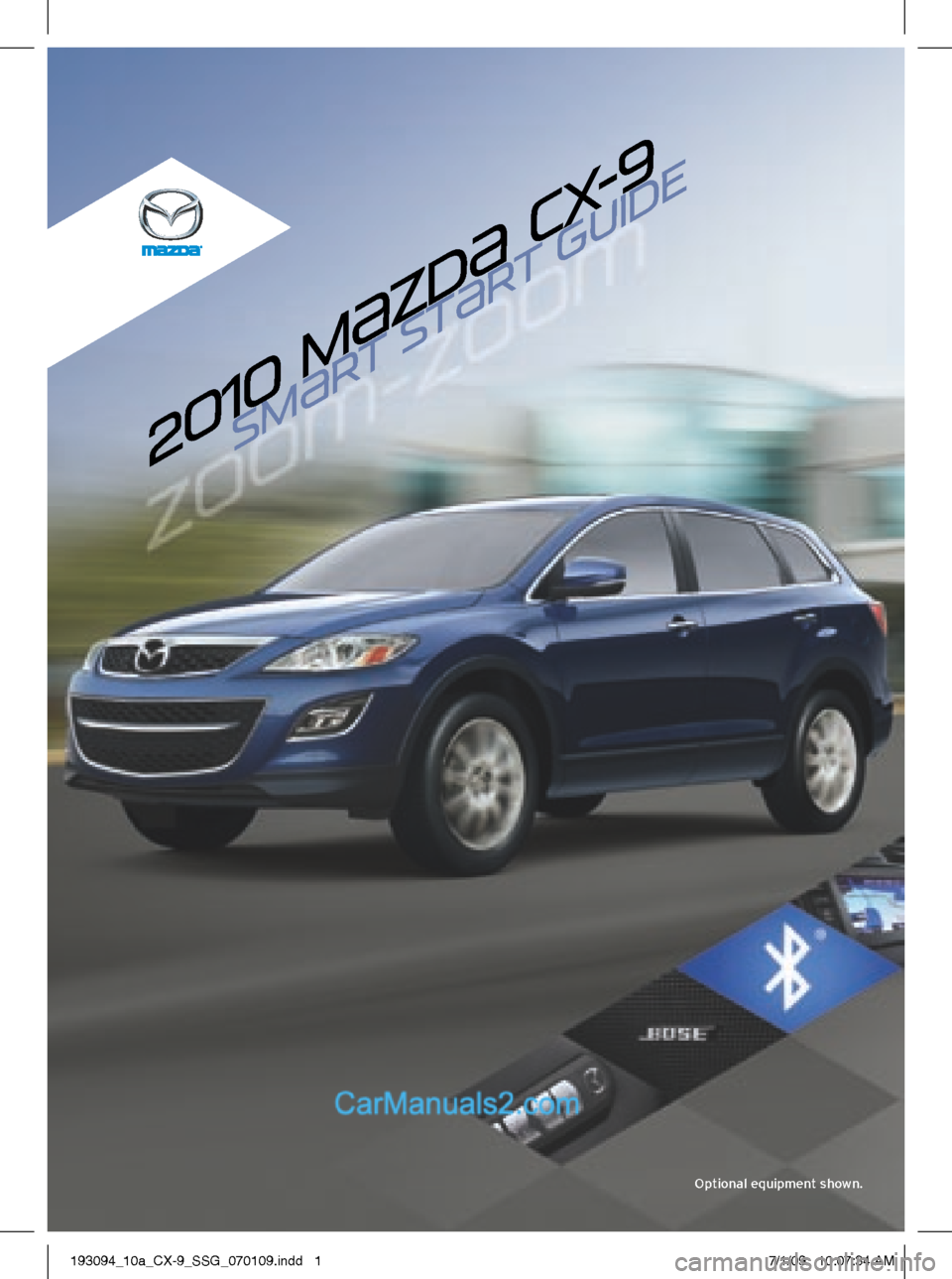 MAZDA MODEL CX-9 2010  Smart Start Guide (in English) 