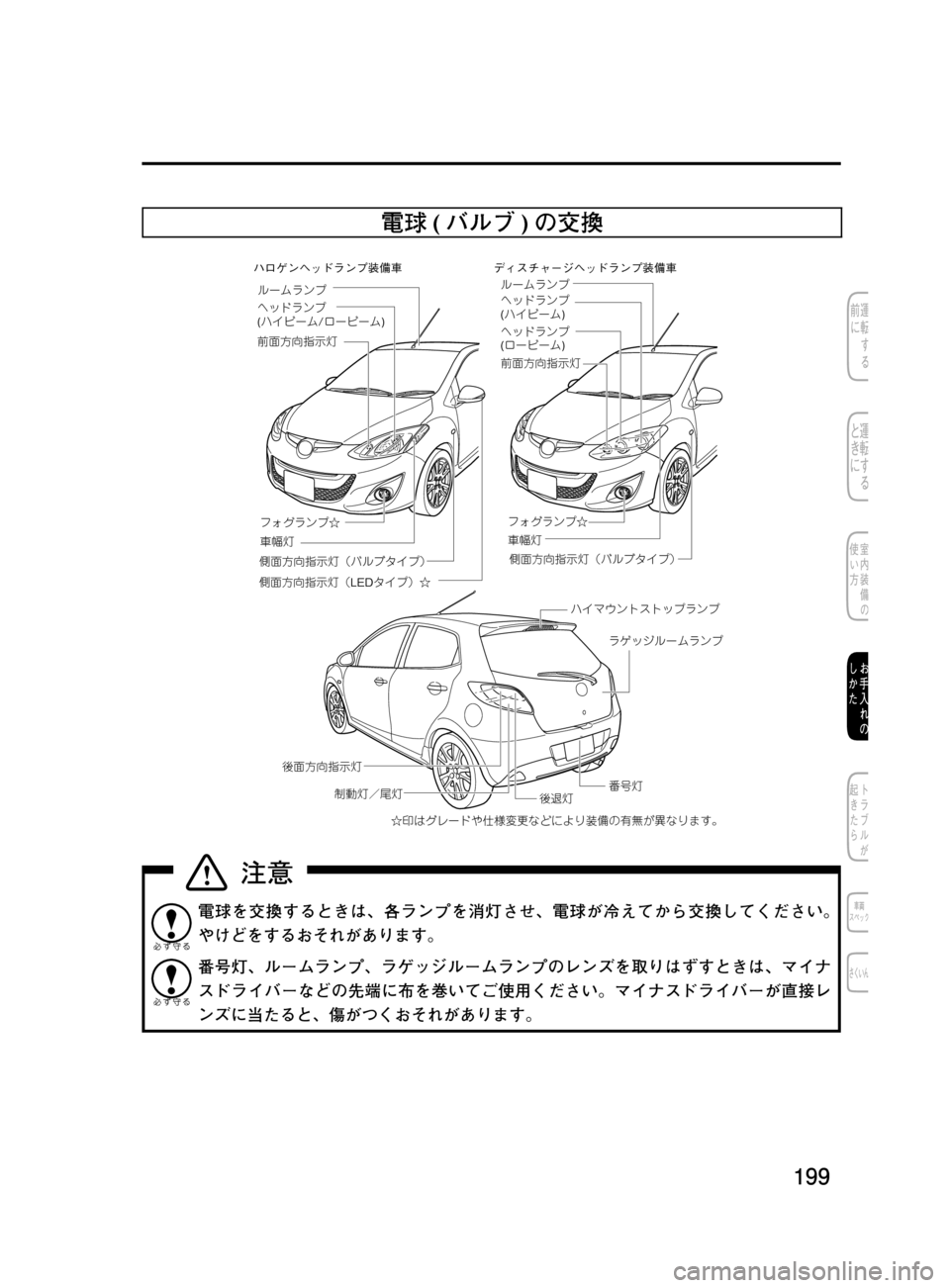 MAZDA MODEL DEMIO 2011  デミオ｜取扱説明書 (in Japanese) ���
��P�S�N��/�P���% 
