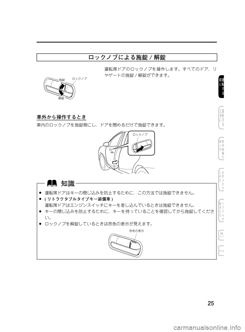 MAZDA MODEL DEMIO 2011  デミオ｜取扱説明書 (in Japanese) ��
��P�S�N��/�P���% 