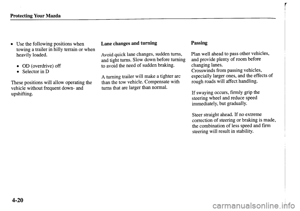 MAZDA MODEL MPV 2001 Owners Manual (in English) MAZDA MODEL MPV 2001 Owners Manual (in English)
