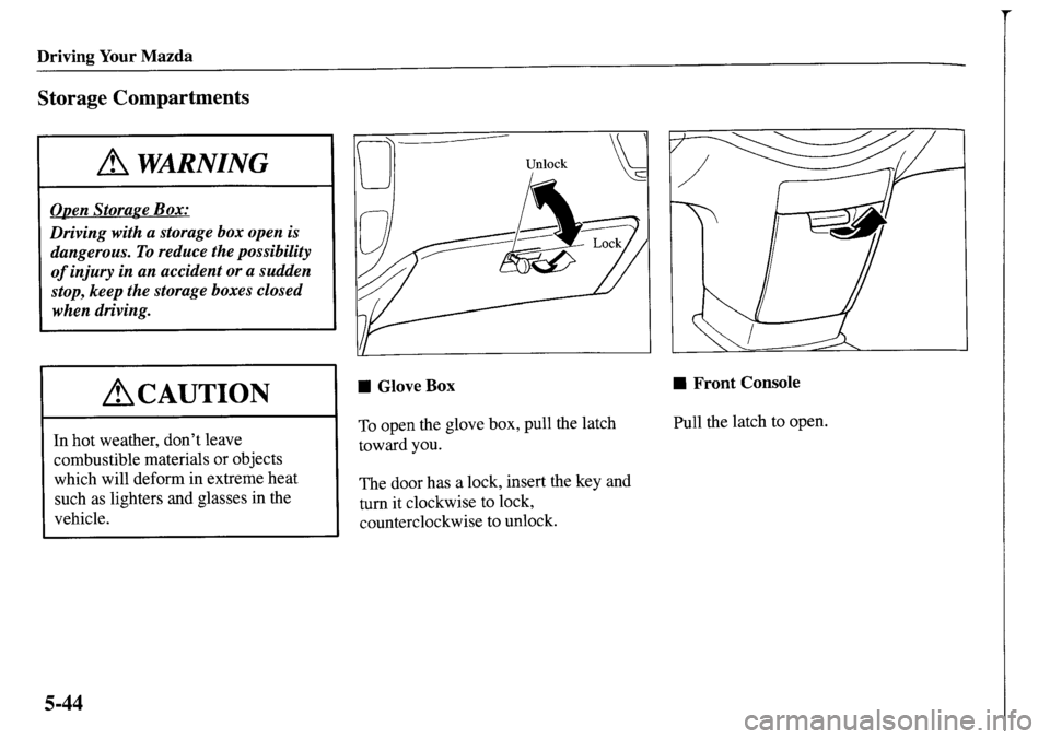 MAZDA MODEL MPV 2001 Owners Manual (in English) MAZDA MODEL MPV 2001 Owners Manual (in English)