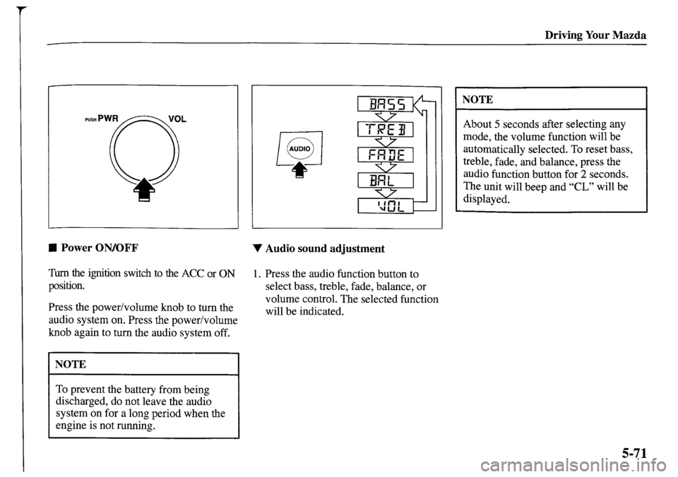 MAZDA MODEL MPV 2001 Owners Manual (in English) MAZDA MODEL MPV 2001 Owners Manual (in English)