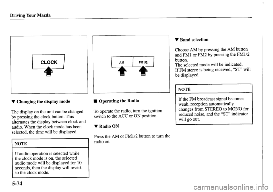 MAZDA MODEL MPV 2001 Owners Manual (in English) MAZDA MODEL MPV 2001 Owners Manual (in English)
