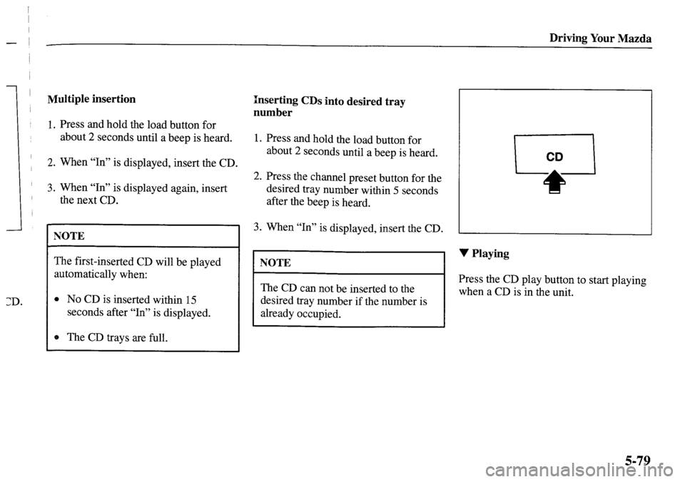 MAZDA MODEL MPV 2001 Owners Manual (in English) MAZDA MODEL MPV 2001 Owners Manual (in English)