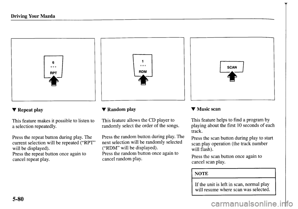 MAZDA MODEL MPV 2001 Owners Manual (in English) MAZDA MODEL MPV 2001 Owners Manual (in English)