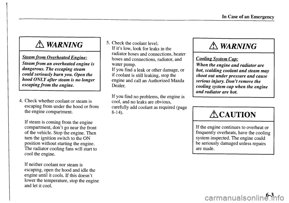 MAZDA MODEL MPV 2001 Owners Manual (in English) MAZDA MODEL MPV 2001 Owners Manual (in English)