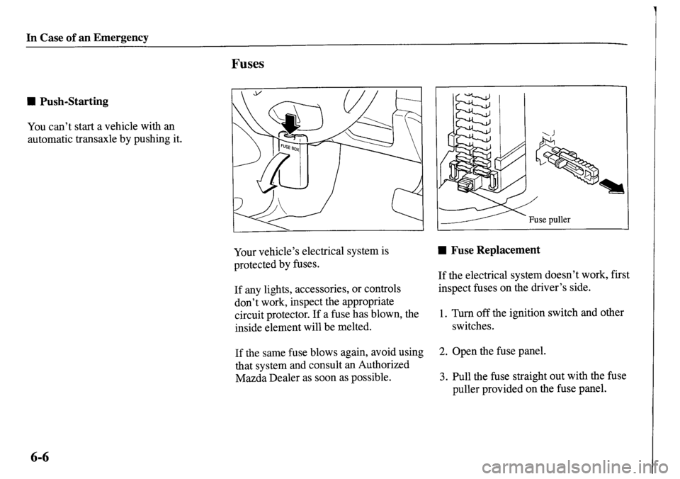 MAZDA MODEL MPV 2001 Owners Manual (in English) MAZDA MODEL MPV 2001 Owners Manual (in English)