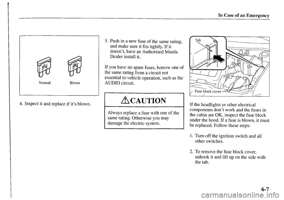 MAZDA MODEL MPV 2001 Owners Manual (in English) MAZDA MODEL MPV 2001 Owners Manual (in English)