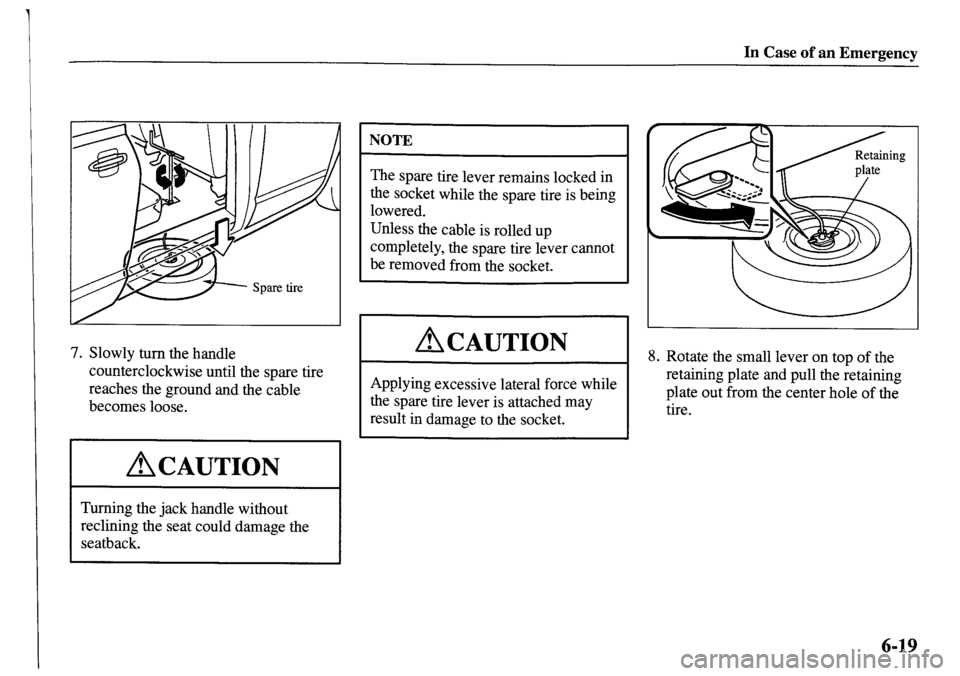 MAZDA MODEL MPV 2001  Owners Manual (in English) 