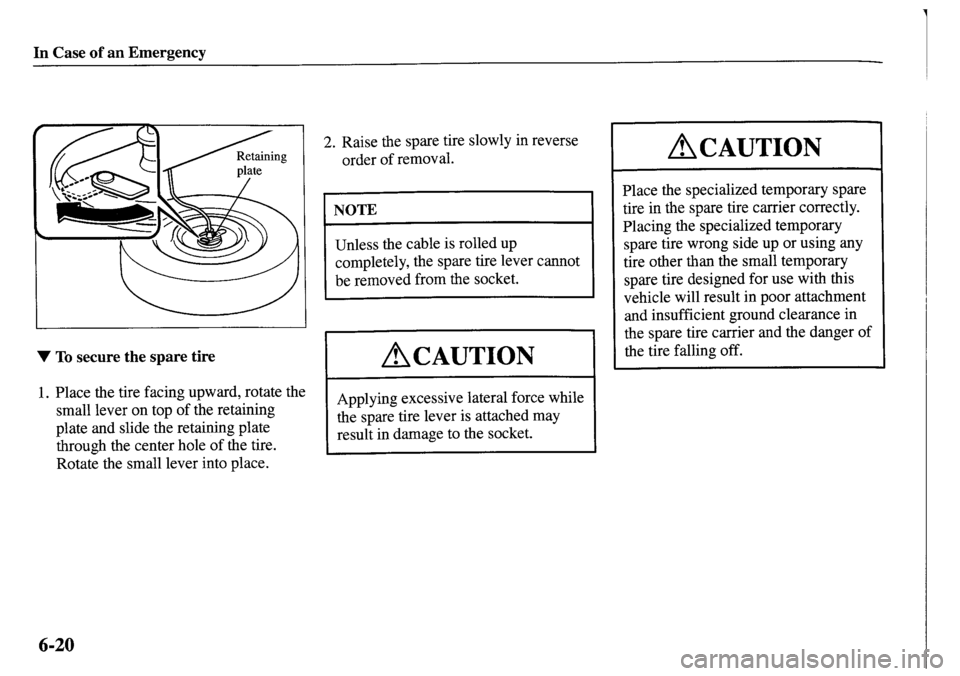 MAZDA MODEL MPV 2001  Owners Manual (in English) 