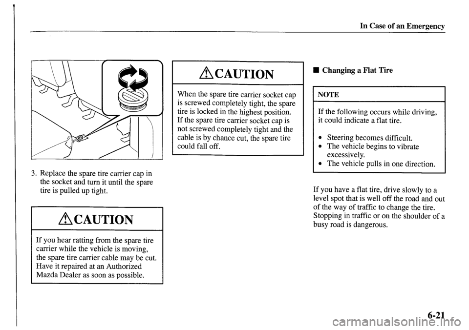 MAZDA MODEL MPV 2001  Owners Manual (in English) 