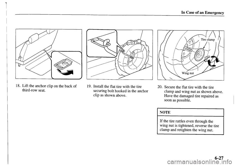 MAZDA MODEL MPV 2001  Owners Manual (in English) 