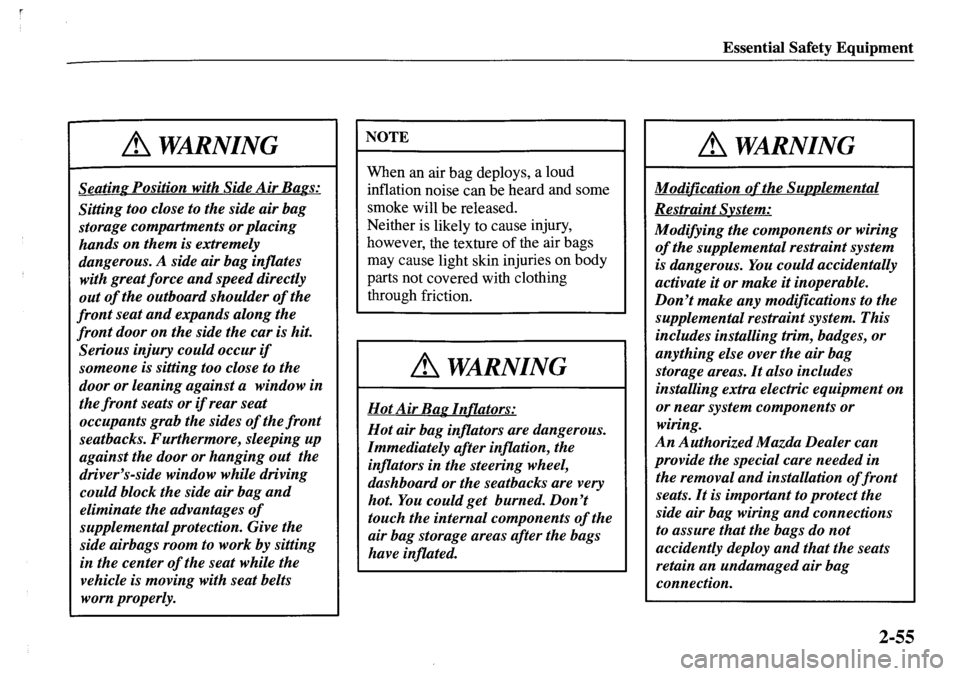 MAZDA MODEL MPV 2001 (in English) Repair Manual MAZDA MODEL MPV 2001 (in English) Repair Manual