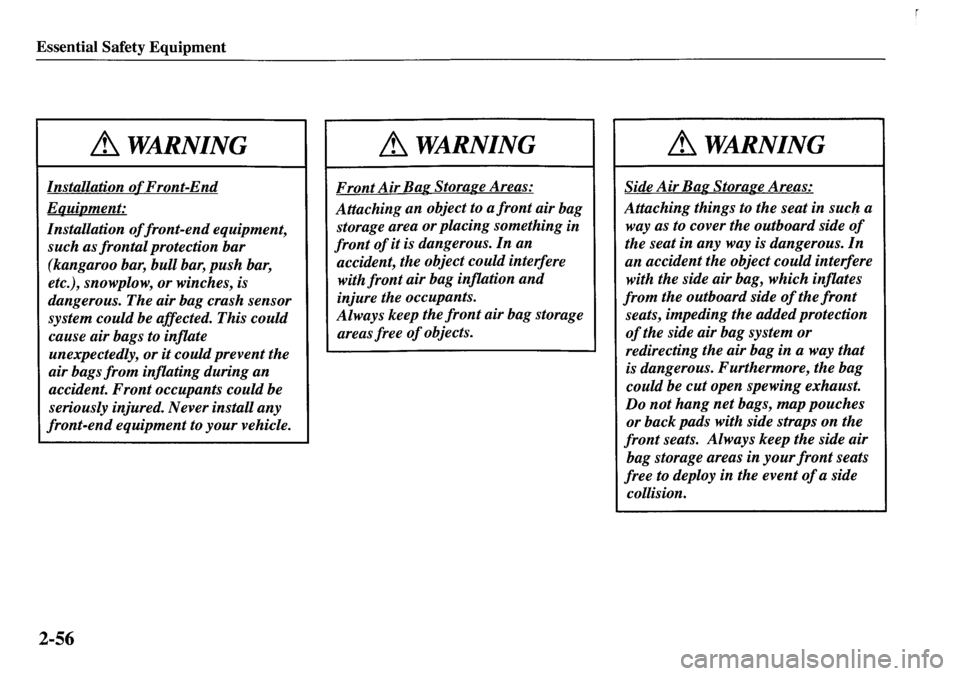 MAZDA MODEL MPV 2001 (in English) Repair Manual MAZDA MODEL MPV 2001 (in English) Repair Manual