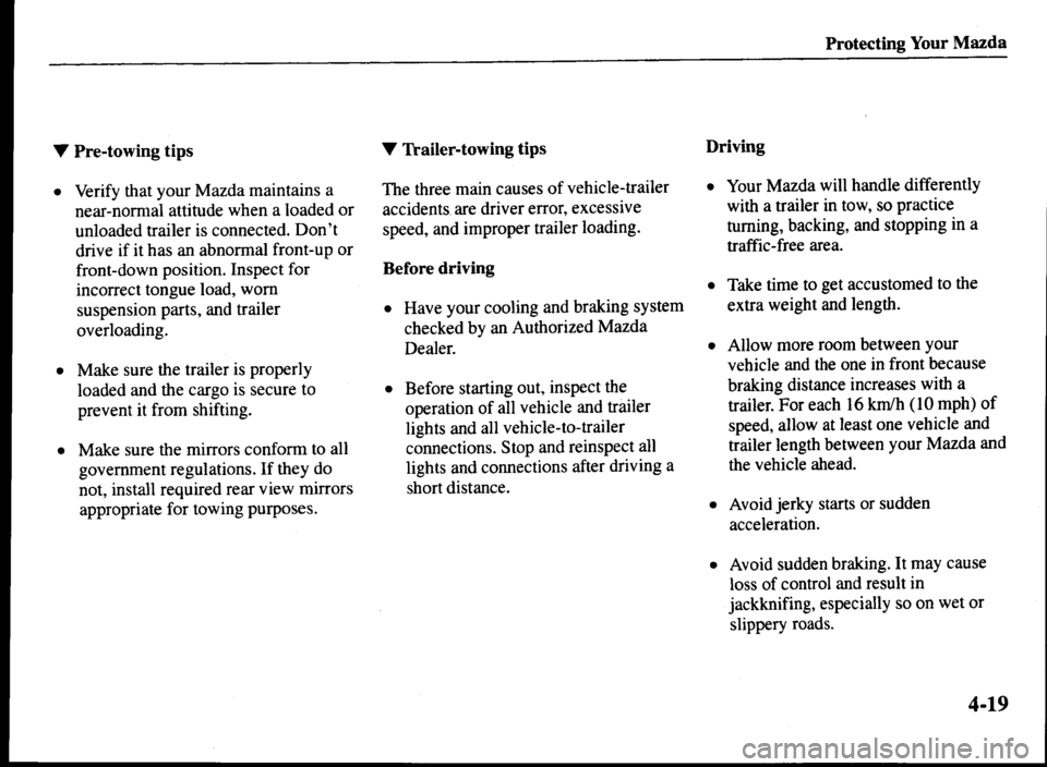 MAZDA MODEL MPV 2000 Owners Manual (in English) MAZDA MODEL MPV 2000 Owners Manual (in English)
