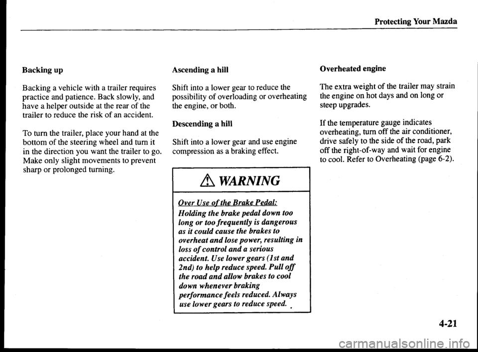 MAZDA MODEL MPV 2000 Owners Manual (in English) MAZDA MODEL MPV 2000 Owners Manual (in English)