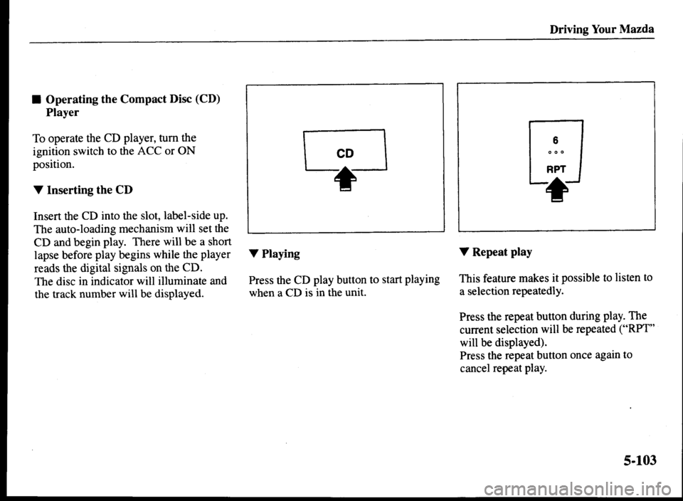 MAZDA MODEL MPV 2000 Owners Manual (in English) MAZDA MODEL MPV 2000 Owners Manual (in English)