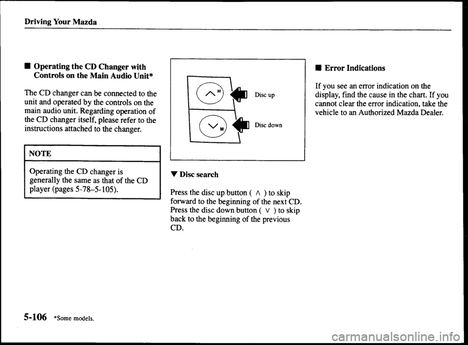 MAZDA MODEL MPV 2000 Owners Manual (in English) MAZDA MODEL MPV 2000 Owners Manual (in English)