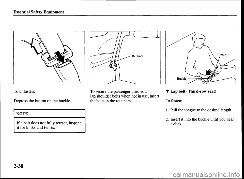 MAZDA MODEL MPV 2000 (in English) Service Manual MAZDA MODEL MPV 2000 (in English) Service Manual