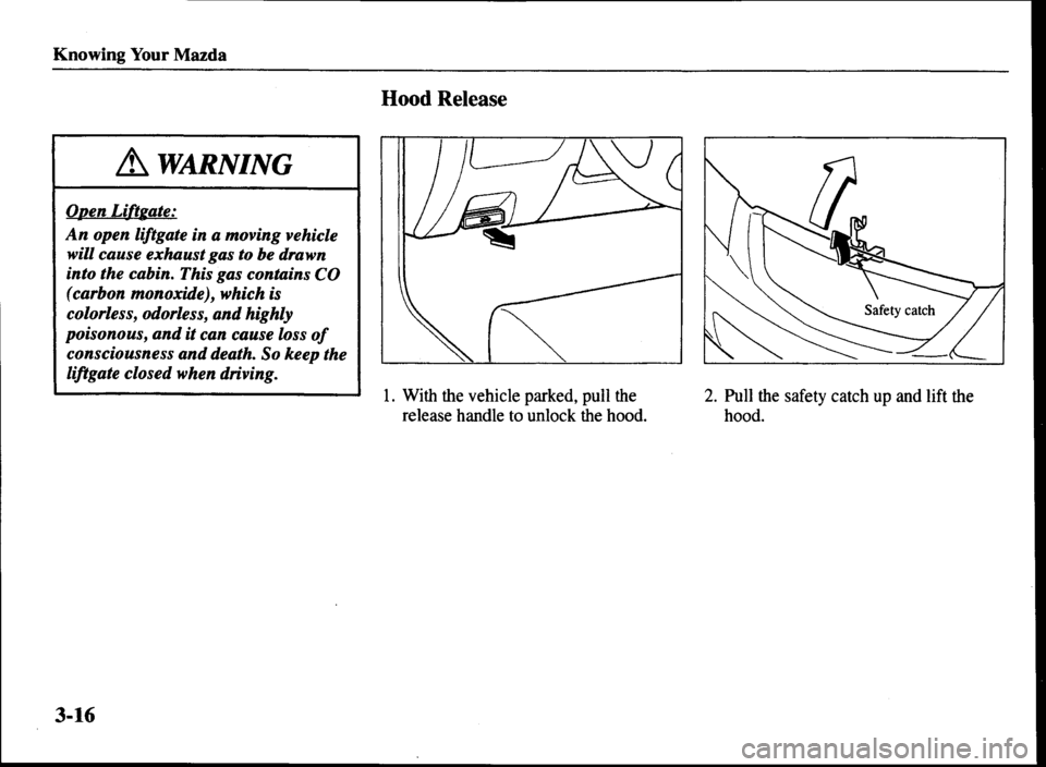 MAZDA MODEL MPV 2000 Owners Manual (in English) MAZDA MODEL MPV 2000 Owners Manual (in English)