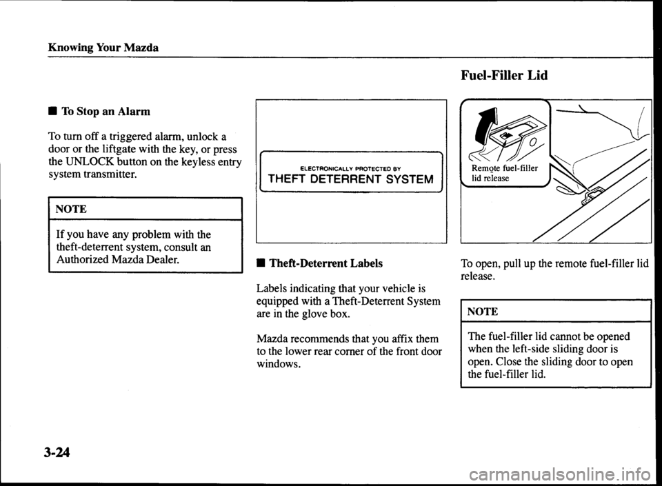MAZDA MODEL MPV 2000 Owners Manual (in English) MAZDA MODEL MPV 2000 Owners Manual (in English)
