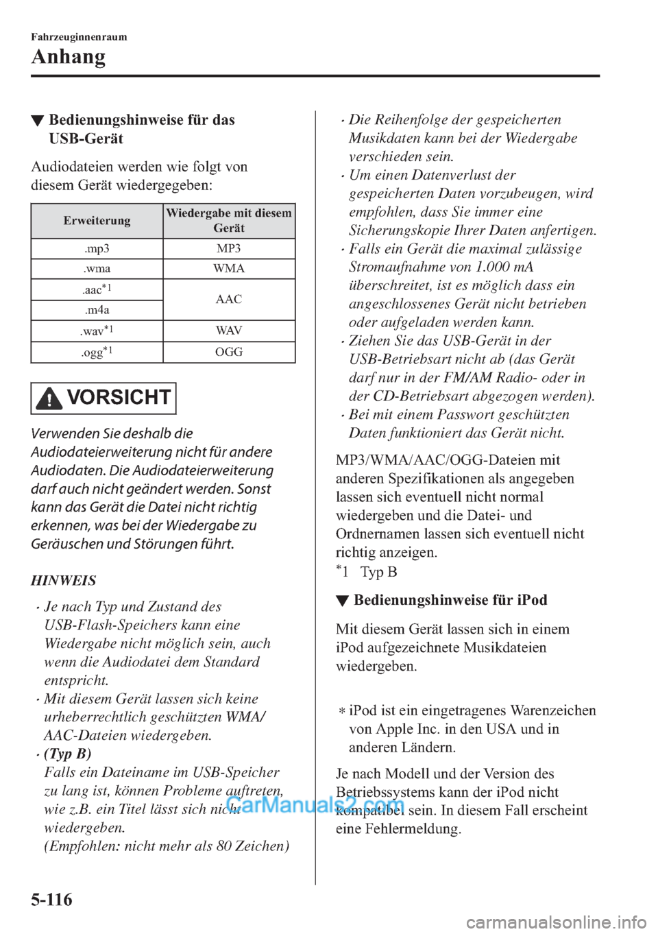 MAZDA MODEL MX-5 2017  Betriebsanleitung (in German) ▼�%�H�G�L�H�Q�X�Q�J�V�K�L�Q�Z�H�L�V�H��I�