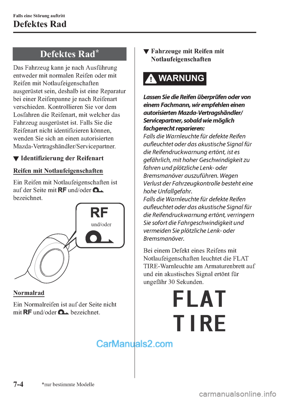 MAZDA MODEL MX-5 2017  Betriebsanleitung (in German) ��H�I�H�N�W�H�V��5�D�G�
��D�V��)�D�K�U�]�H�X�J��N�D�Q�Q��M�H��Q�D�F�K��$�X�V�I�