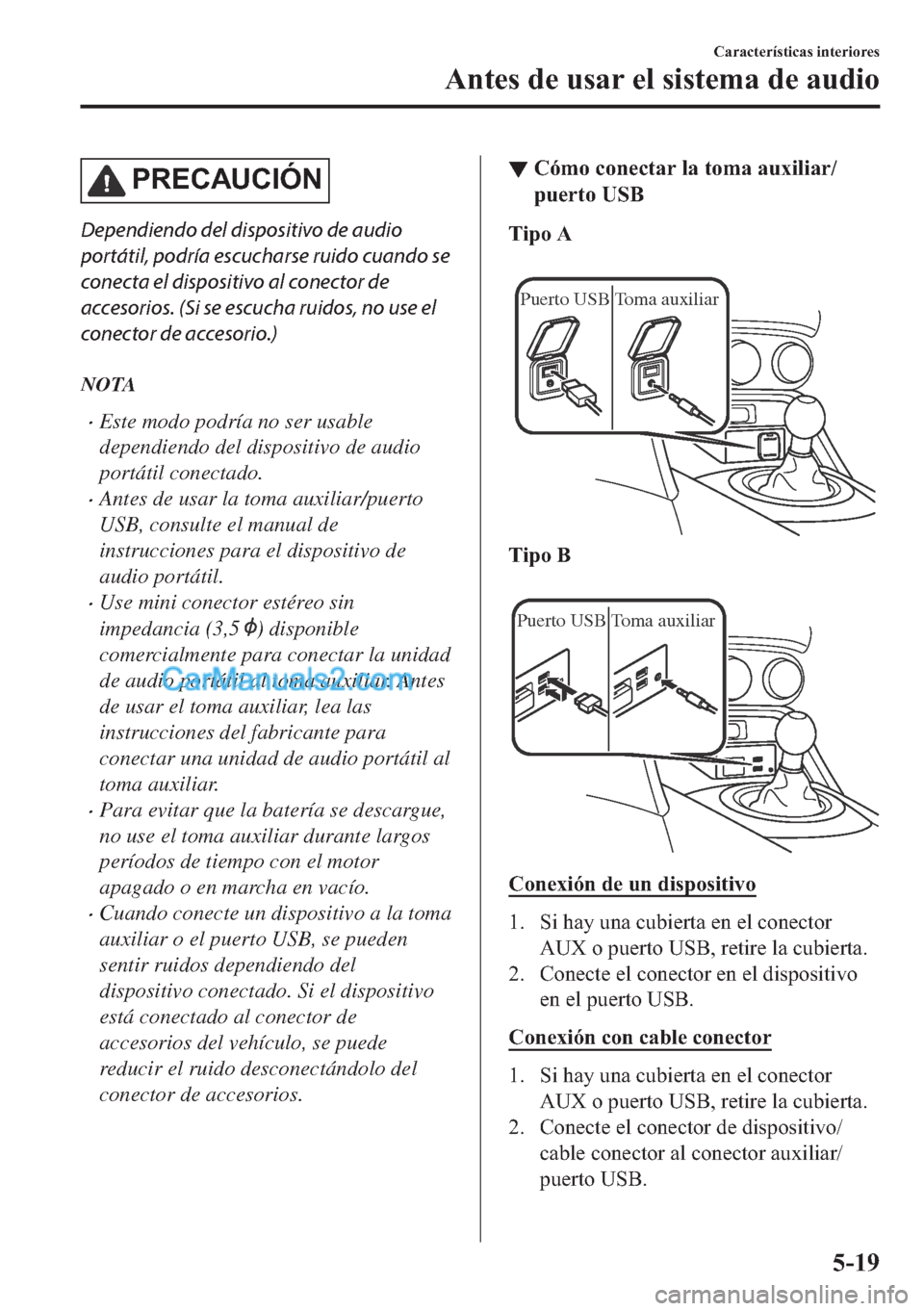 MAZDA MODEL MX-5 2017  Manual del propietario (in Spanish)  �3�5�(�&�$�8�&�,�