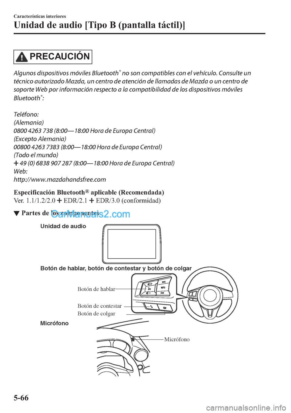 MAZDA MODEL MX-5 2017  Manual del propietario (in Spanish)  �3�5�(�&�$�8�&�,�