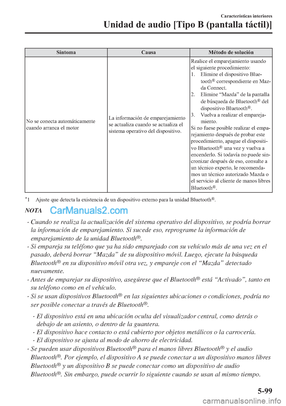 MAZDA MODEL MX-5 2017  Manual del propietario (in Spanish)  �6�t�Q�W�R�P�D �&�D�X�V�D �0�p�W�R�G�R��G�H��V�R�O�X�F�L�y�Q
�1�R��V�H��F�R�Q�H�F�W�D��D�X�W�R�P�i�W�L�F�D�P�H�Q�W�H
�F�X�D�Q�G�R��D�U�U�D�Q�F�D��H�O��P�R�W�R�U�/�D��L�Q�I�R�U�P�D�F�L�y�Q��G