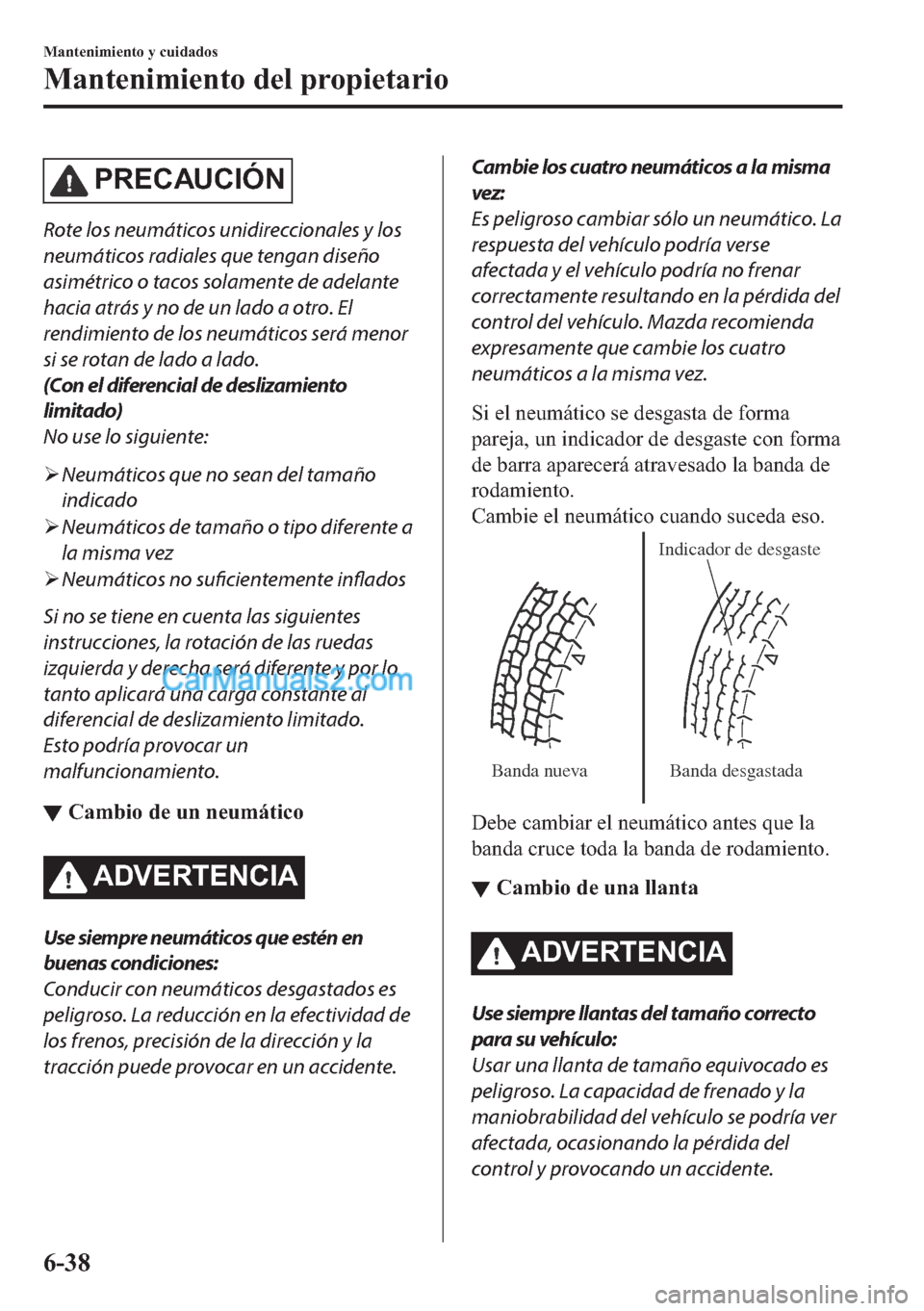 MAZDA MODEL MX-5 2017  Manual del propietario (in Spanish)  �3�5�(�&�$�8�&�,�