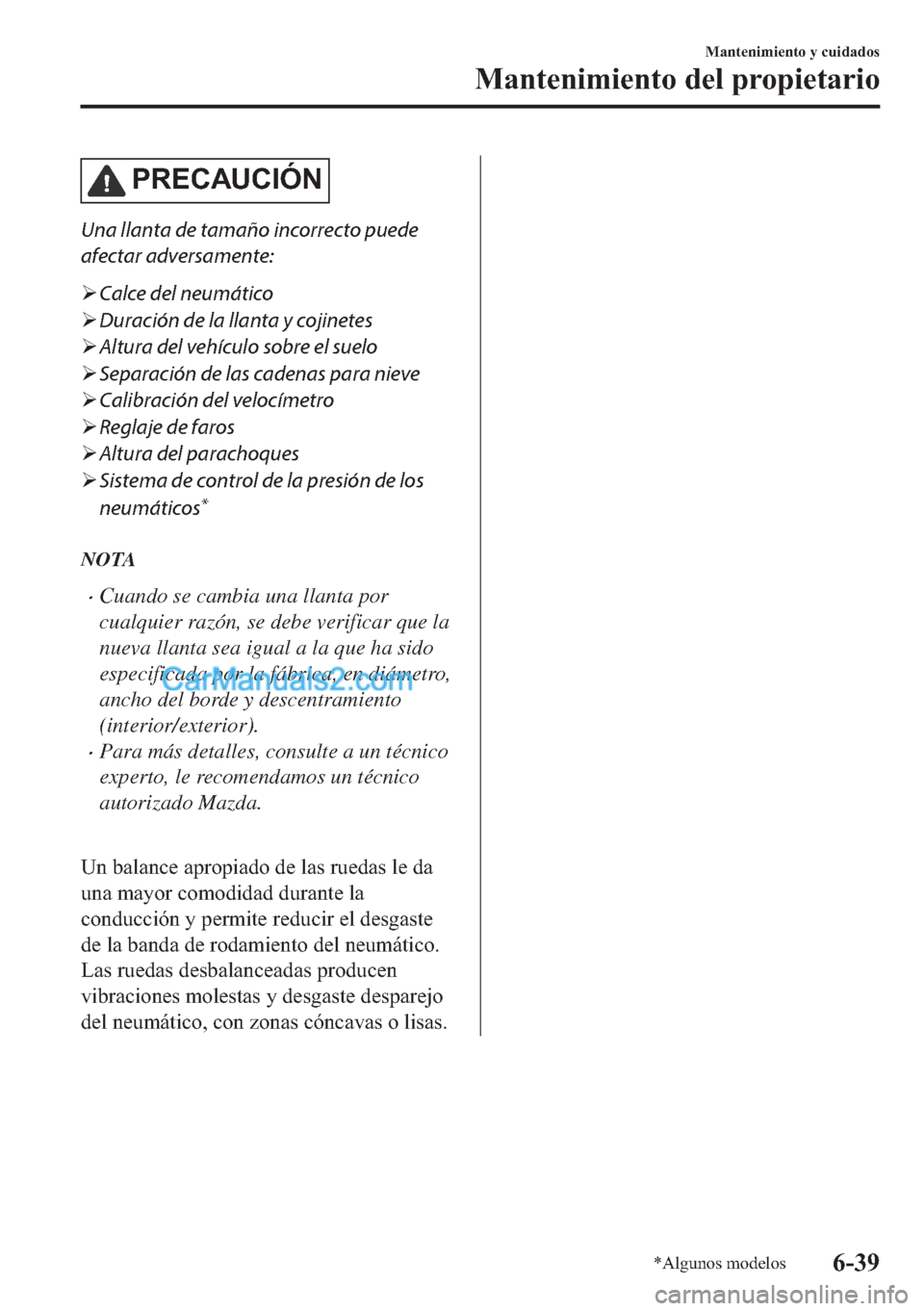MAZDA MODEL MX-5 2017  Manual del propietario (in Spanish)  �3�5�(�&�$�8�&�,�