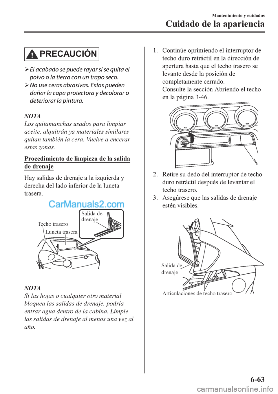 MAZDA MODEL MX-5 2017  Manual del propietario (in Spanish)  �3�5�(�&�$�8�&�,�