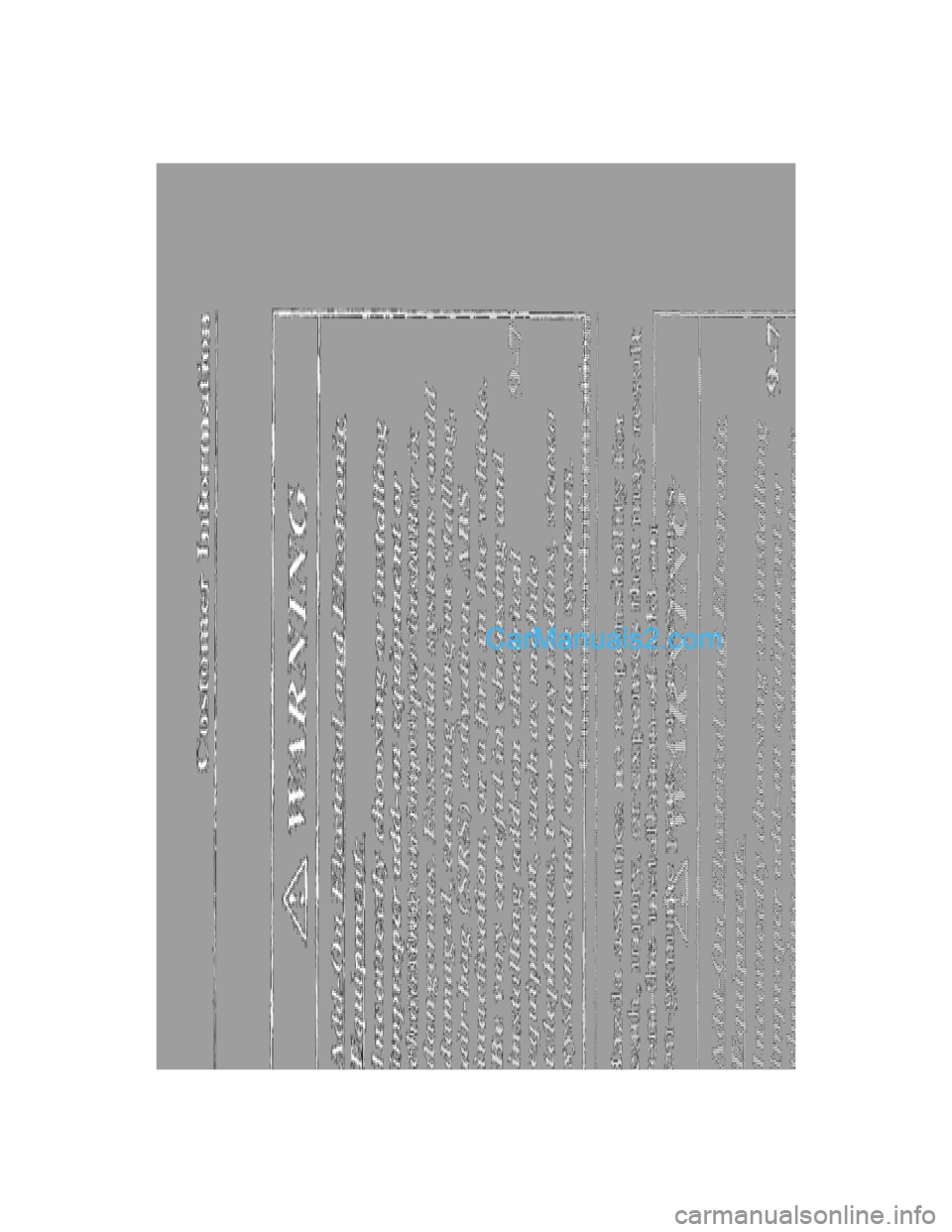 MAZDA MODEL MILLENIA 2001 Owners Manual (in English) MAZDA MODEL MILLENIA 2001 Owners Manual (in English)