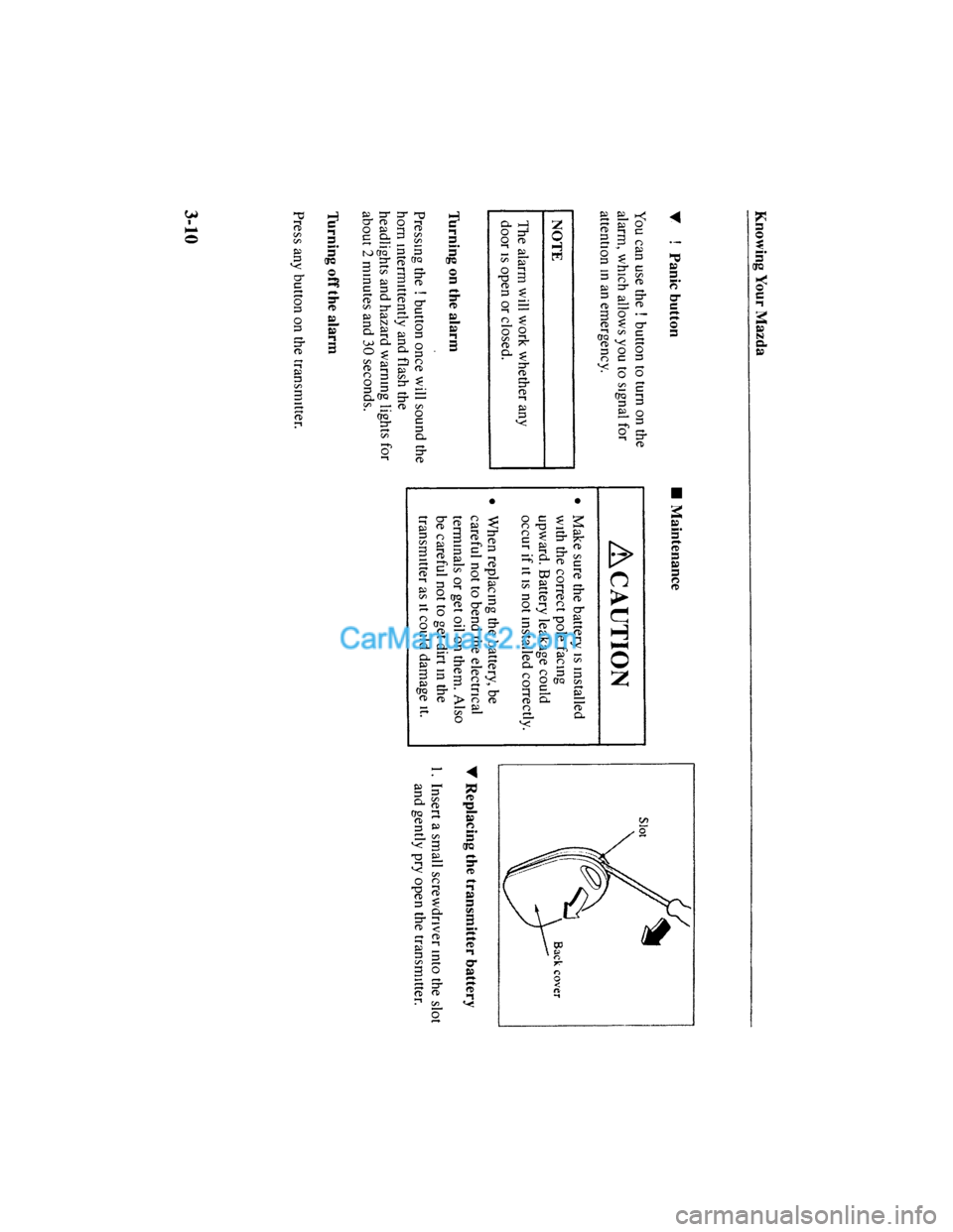 MAZDA MODEL MILLENIA 2001 (in English) Repair Manual MAZDA MODEL MILLENIA 2001 (in English) Repair Manual