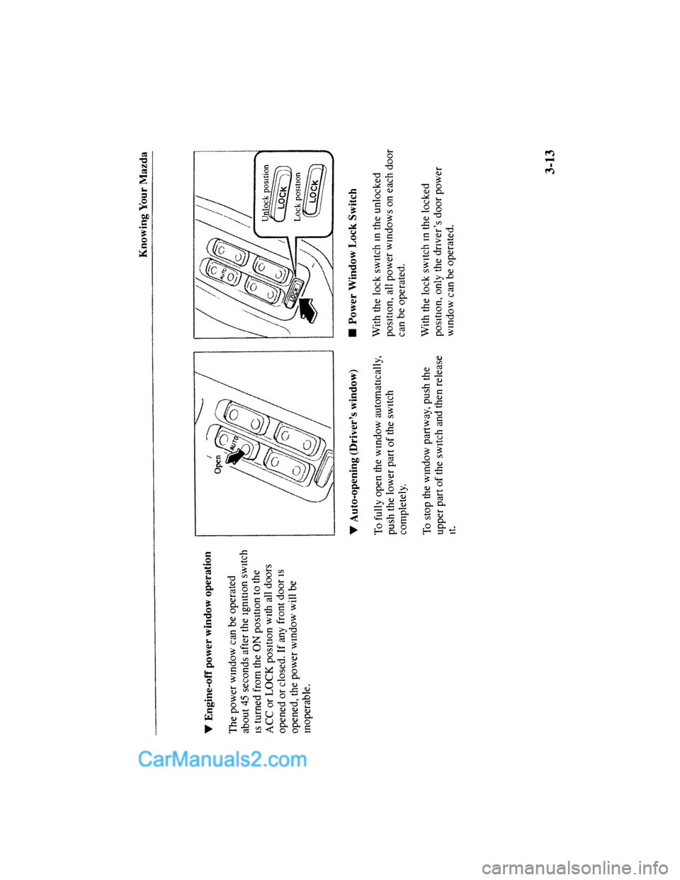 MAZDA MODEL MILLENIA 2001 (in English) Repair Manual MAZDA MODEL MILLENIA 2001 (in English) Repair Manual