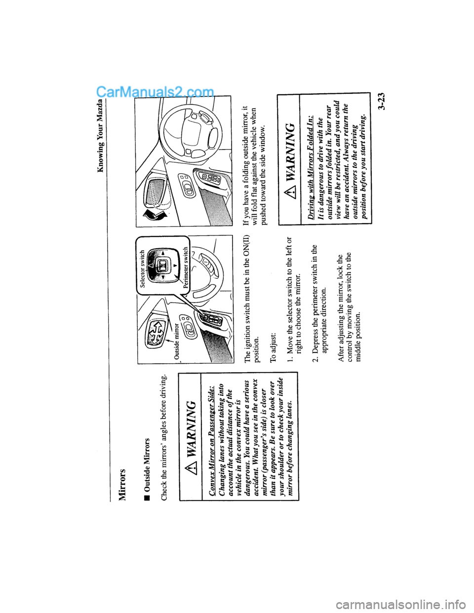 MAZDA MODEL MILLENIA 2000 (in English) Manual PDF MAZDA MODEL MILLENIA 2000 (in English) Manual PDF