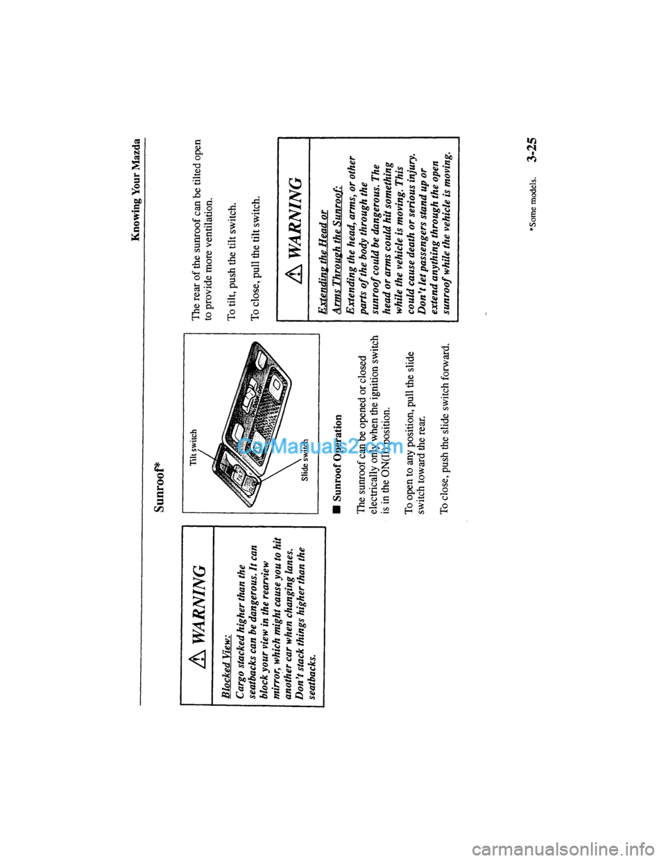MAZDA MODEL MILLENIA 2000 (in English) Manual PDF MAZDA MODEL MILLENIA 2000 (in English) Manual PDF