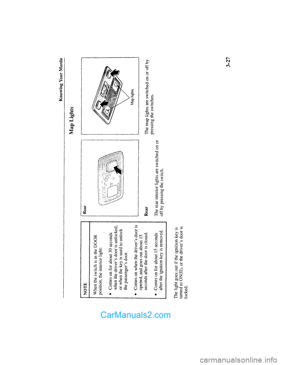 MAZDA MODEL MILLENIA 2000 (in English) Manual PDF MAZDA MODEL MILLENIA 2000 (in English) Manual PDF