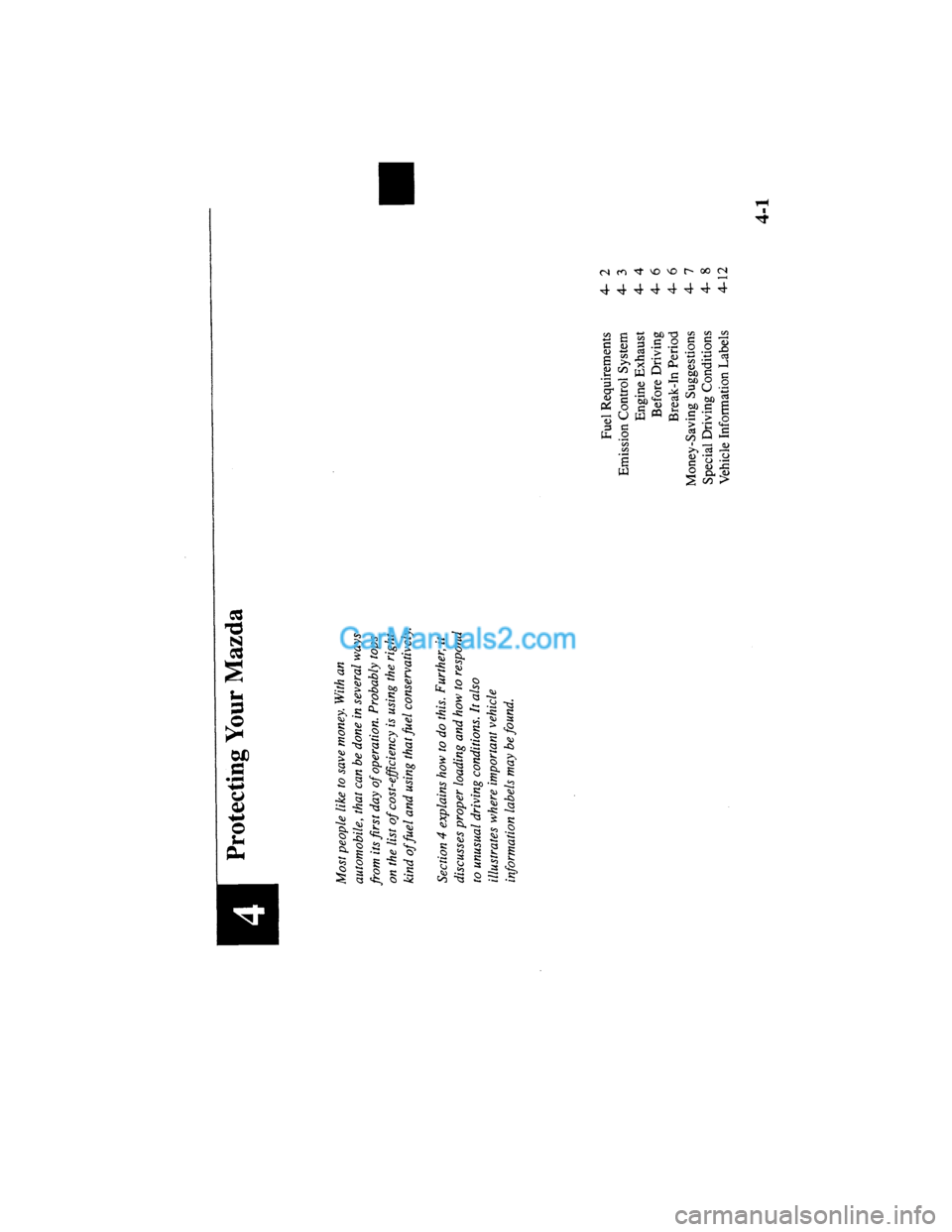 MAZDA MODEL MILLENIA 2000 (in English) Manual PDF MAZDA MODEL MILLENIA 2000 (in English) Manual PDF