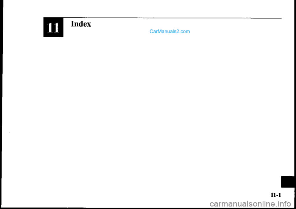 MAZDA MODEL PROTÉGÉ 2001  Owners Manual (in English) Index
ll-l  
