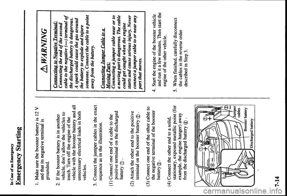 MAZDA MODEL PROTÉGÉ 2000  Owners Manual (in English) 