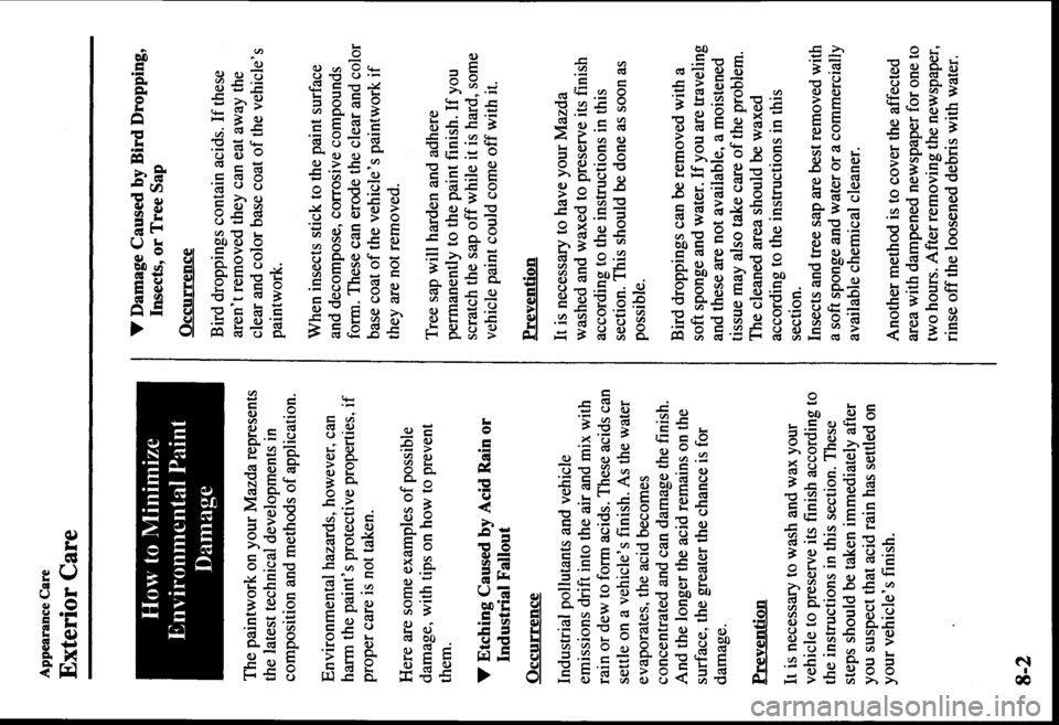 MAZDA MODEL PROTÉGÉ 2000  Owners Manual (in English) 
