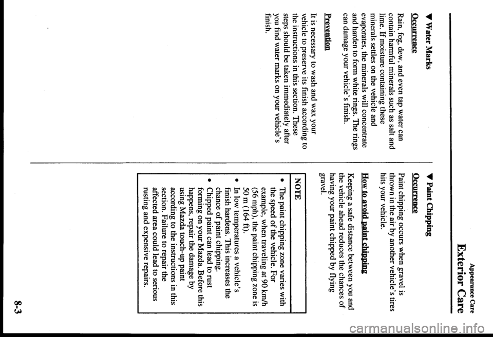 MAZDA MODEL PROTÉGÉ 2000  Owners Manual (in English) 