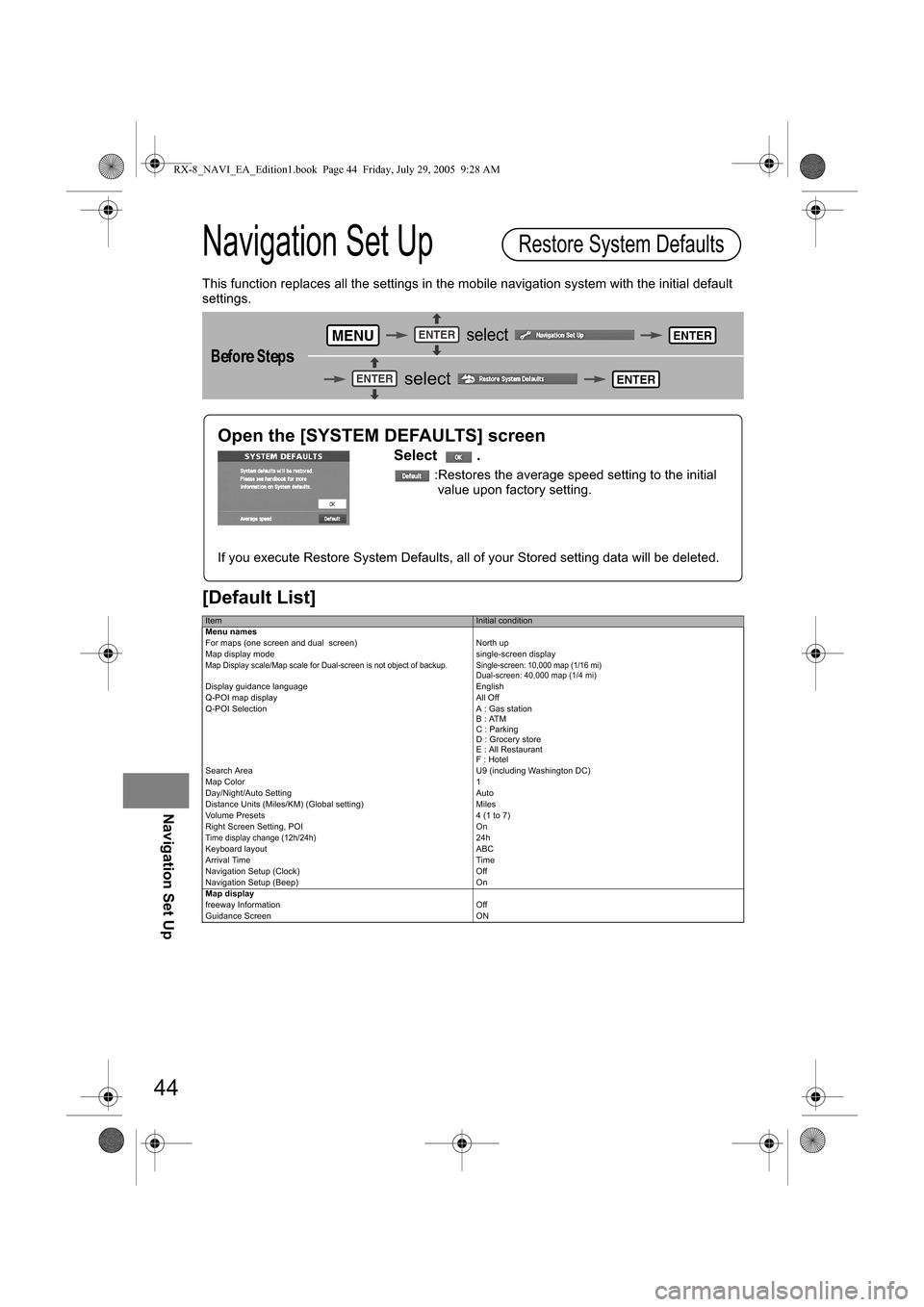 MAZDA MODEL RX 8 2006  Owners Manual (in English) ((
9)+)#*
 "
	
	
9






2








E (%3)F
	



    
 