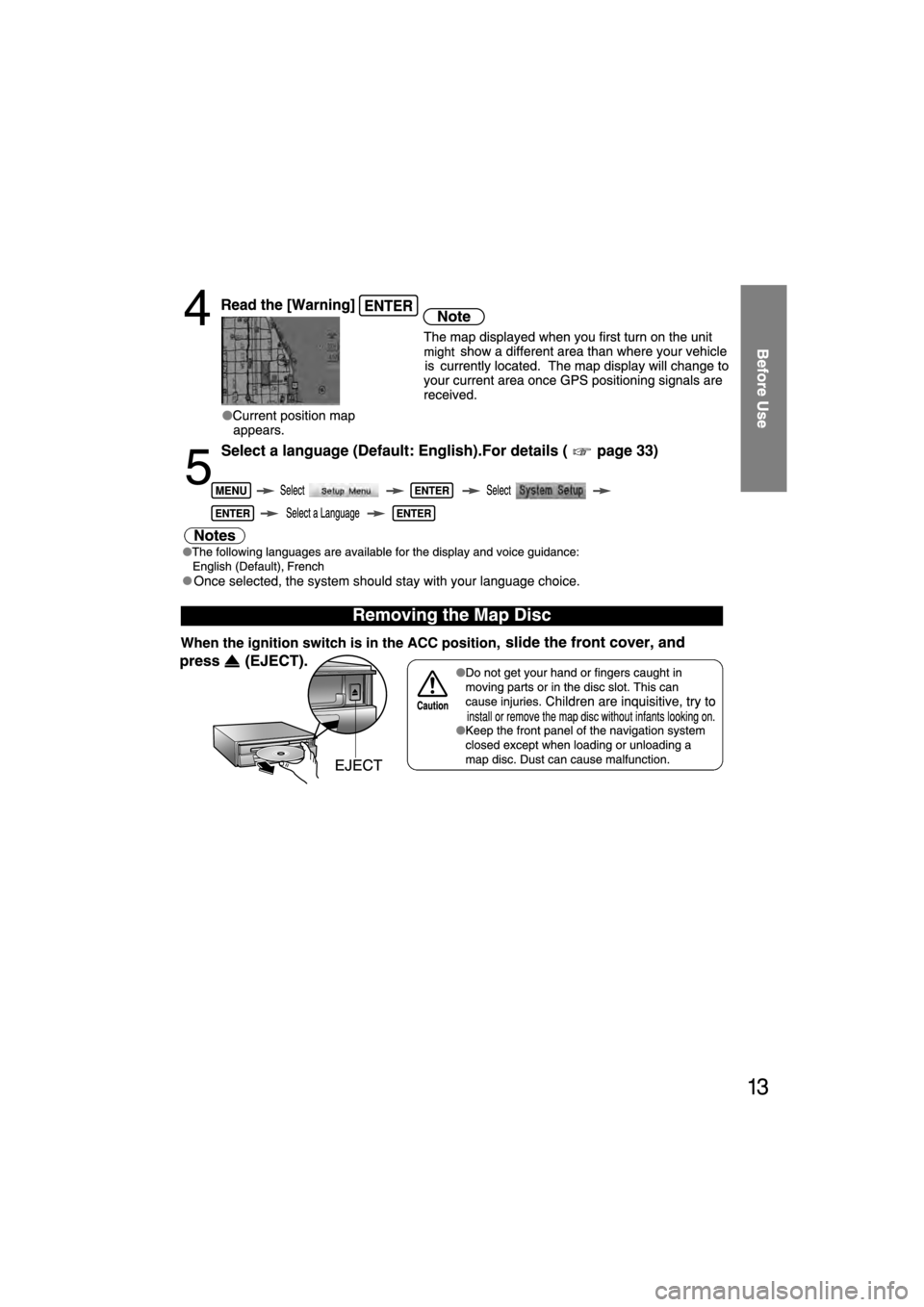 MAZDA MODEL RX 8 2004  Navigation Manual (in English) T\fLT
T\fLT 